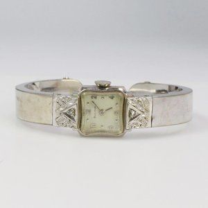 1959 Bulova 10k gf Watch with diamond accents